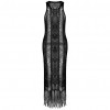 Sexy Women Knitted Bikini Cover Up Tassel Fringe Hollow Out Swimwear Swimsuit Beachwear